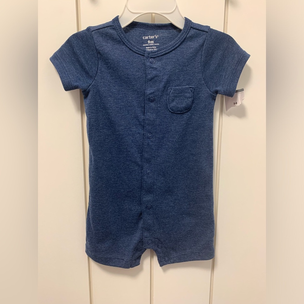 ⭐️5/$30 NWT Blue Baby Romper